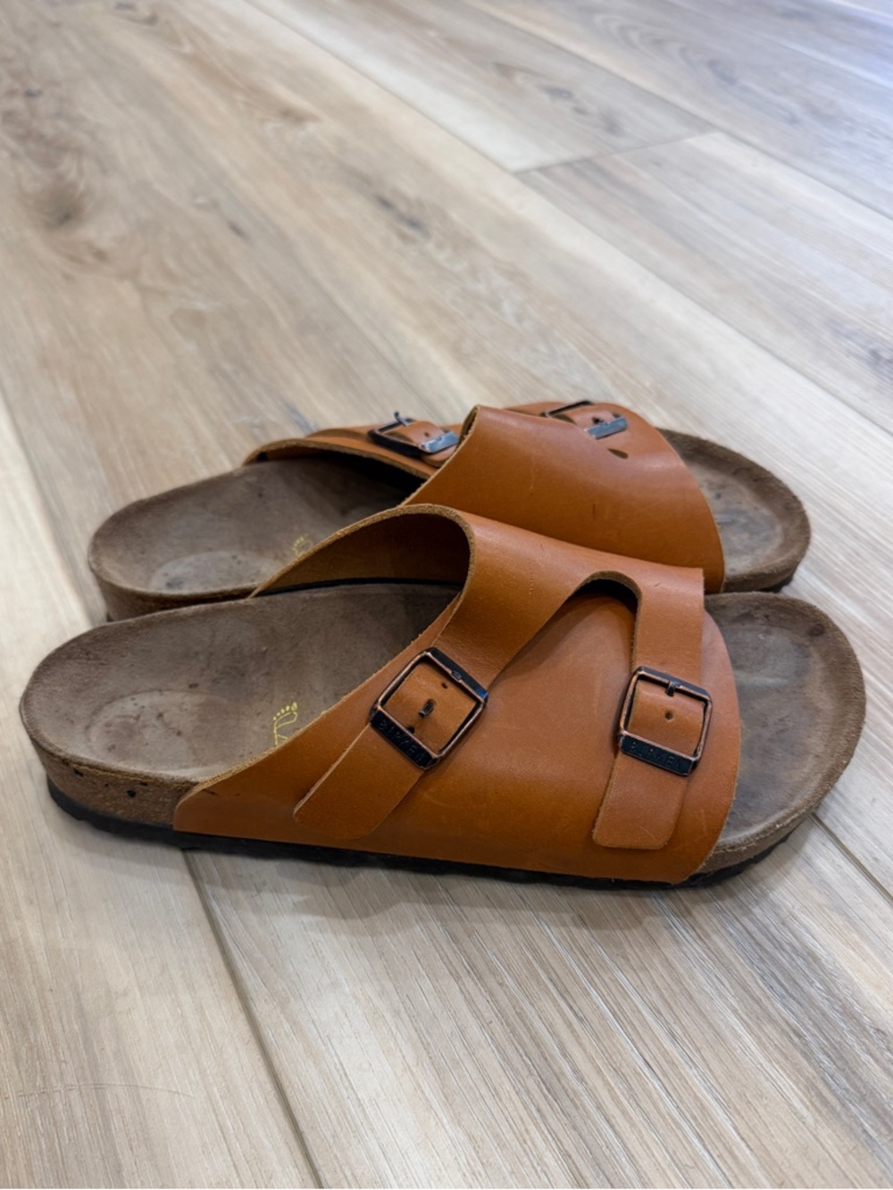 Birkenstock Zurich tan leather sandals